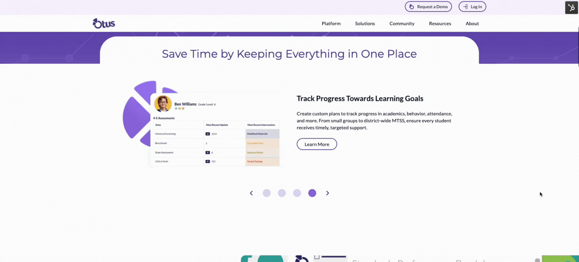 Otus Website UI